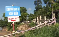 An Giang xuất hiện nhiều điểm sạt lở nguy hiểm