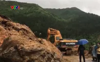 Mưa lớn gây sạt lở Quốc lộ 4D tại Lai Châu