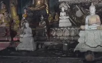 Cháy chùa, hàng trăm tượng Phật bị thiêu rụi