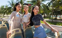 Thí sinh Miss World Vietnam “lột xác” thành các fashionista... trên xe bus