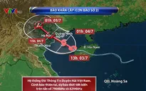 Sáng mai (4/7), bão số 2 giật cấp 10 đi vào đất liền Quảng Ninh - Ninh Bình
