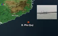 Nguy cơ tràn dầu từ tàu bị chìm ở cảng Phú Quý