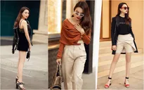 Ngắm thời trang xuống phố cực chất của Trà Ngọc Hằng