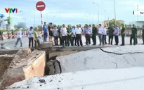 Khắc phục hậu quả sụt lún đường 513 ở Tĩnh Gia, Thanh Hóa