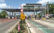 Trạm BOT Cần Thơ - Phụng Hiệp trước thời điểm thu phí không dừng