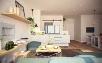Căn hộ dưới 100m2 có 2 phòng ngủ tuyệt đẹp