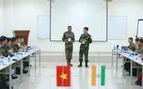 30 cán bộ, sỹ quan Việt Nam và Ấn Độ diễn tập chung trên sa bàn về Gìn giữ hòa bình LHQ