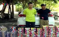 Bắt giữ đối tượng vận chuyển trái phép gần 100kg pháo