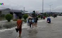 Nước đang rút dần tại Phú Quốc