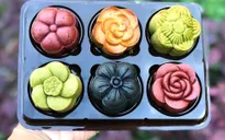 Bánh Trung thu làm từ tinh than tre hút khách đầu mùa