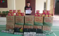 Dùng xe biển số giả chở thuê pháo nổ