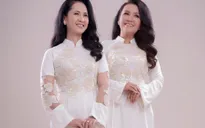 Hai mẹ chồng quốc dân tụ hội, uyển chuyển trong BST áo dài đôi của NTK Đức Hùng