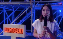 Sasuke Việt Nam - Tập 3: MC Hoàng Oanh run rẩy khi lần đầu đứng trên đỉnh tháp Midoriyama