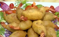 Tôm bó hoa - Món ăn hấp dẫn từ tôm