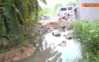 Chính quyền phản hồi về khu giãn dân 10 năm không có đường thoát nước thải