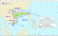Áp thấp nhiệt đới cách quần đảo Hoàng Sa khoảng 740km, gió giật cấp 8