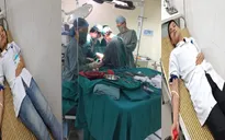 Hai nhân viên y tế hiến máu cứu bệnh nhân tai nạn lao động