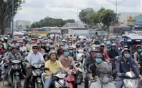 Ùn tắc tại cửa ngõ phía Nam TP.HCM