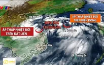 Áp thấp nhiệt đới đã đổ bộ khu vực Quảng Trị, Thừa Thiên-Huế