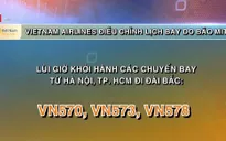 Vietnam Airlines điều chỉnh lịch bay do bão Mitag
