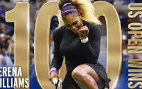 Serena Williams cán mốc 100 trận thắng tại giải Mỹ mở rộng
