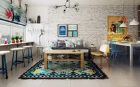 Ngắm những căn phòng sáng sủa dựa trên nền trắng tinh khôi
