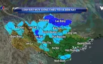Cảnh báo mưa giông diện rộng ở Bắc Bộ