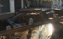 4 căn nhà bị sạt lở tại Sóc Trăng