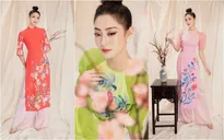 Lương Thùy Linh đẹp say lòng người với bộ ảnh áo dài Tết