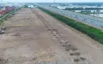 Bãi gỗ trái phép đã được di dời
