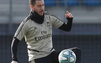 Eden Hazard trở lại tập luyện cùng Real Madrid