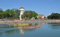 Tưng bừng lễ hội đua thuyền trên sông Cà Ty