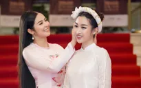 Hoa hậu Ngọc Hân, Đỗ Mỹ Linh diện áo dài đọ sắc "một 9 một 10"