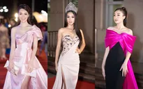 Á hậu Thụy Vân, Đỗ Mỹ Linh lộng lẫy trên thảm đỏ Bán kết Hoa hậu Việt Nam 2020