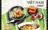 Phở gà, bún chả được tôn vinh trong bộ tem Ẩm thực Việt Nam
