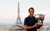 Rafael Nadal ăn mừng chức vô địch Pháp mở rộng 2020