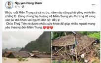Dàn diễn viên Việt xót xa cho miền Trung bão lũ