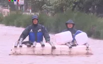 Nam Định mưa lớn gây ngập cục bộ