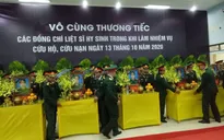 Hôm nay (18/10) diễn ra Lễ truy điệu 13 cán bộ, chiến sĩ hy sinh khi đi cứu hộ ở Rào Trăng 3