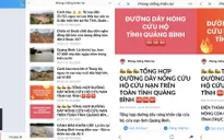 Cập nhật thông tin khẩn về tình hình mưa lũ từ Tổng cục Phòng chống thiên tai trên Zalo