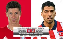 Lịch thi đấu UEFA Champions League đêm nay: Tâm điểm Bayern Munich - Atletico Madrid