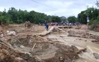 Khẩn trương khắc phục giao thông vùng núi Quảng Trị trước bão số 8