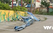 Cảnh tan hoang ở huyện đảo Lý Sơn khi bão số 9 "càn quét"