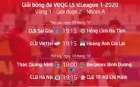 Lịch thi đấu và trực tiếp V.League 2020 vòng 1 – giai đoạn 2: Tâm điểm CLB Hà Nội – CLB TP Hồ Chí Minh (VTV5), Than Quảng Ninh – B. Bình Dương (VTV6)