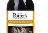 Cảnh báo về sản phẩm Dầu gan cá tuyết với chiết xuất mạch nha Potter's Herbals Malt Extract with Cod Liver Oil bị nhiễm nấm mốc