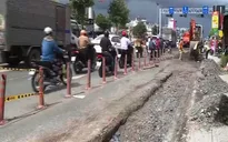 Cần Thơ khẩn trương khắc phục đường giao thông hư hỏng do triều cường