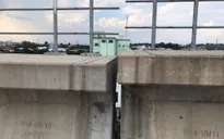 Dầm cầu cạn metro số 1 TP.HCM bị sự cố