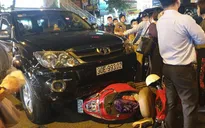 Tài xế Fortuner gây tai nạn liên hoàn trên phố vi phạm nồng độ cồn