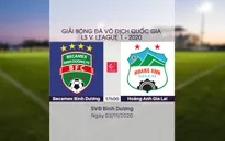 VIDEO Highlights: B.Bình Dương 3-2 Hoàng Anh Gia Lai (Vòng 6 giai đoạn 2 LS V.League 1-2020)