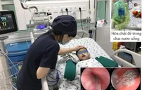 Bé 3 tuổi nhập viện vì uống nhầm hóa chất